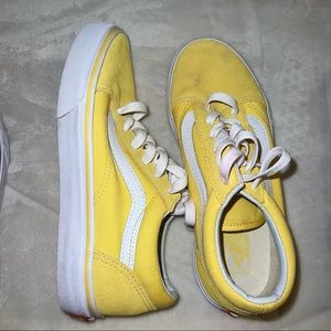 yellow old skool vans